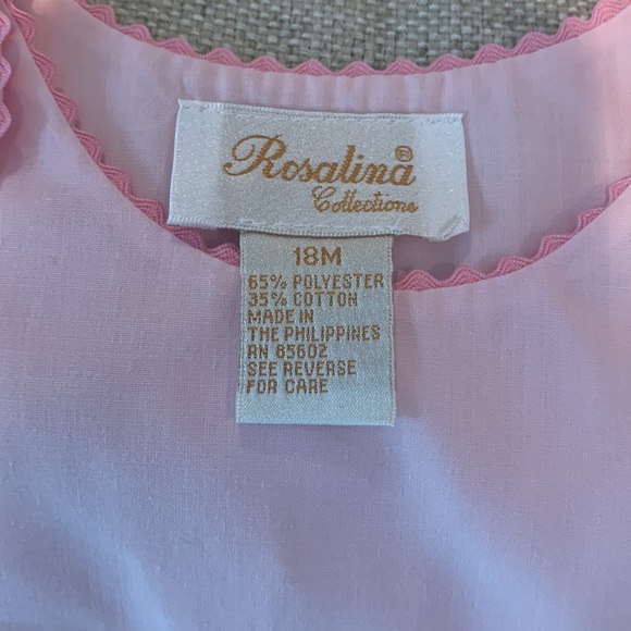 NWOT Rosalina Collection Pink Jumpsuit (18 months) - Picture 6 of 6